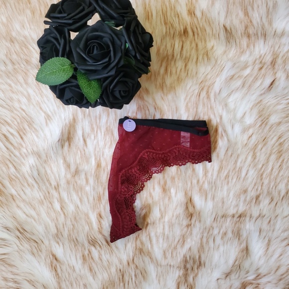 Women's Sexy Lace Red Heart Panty - Picture 5 of 6